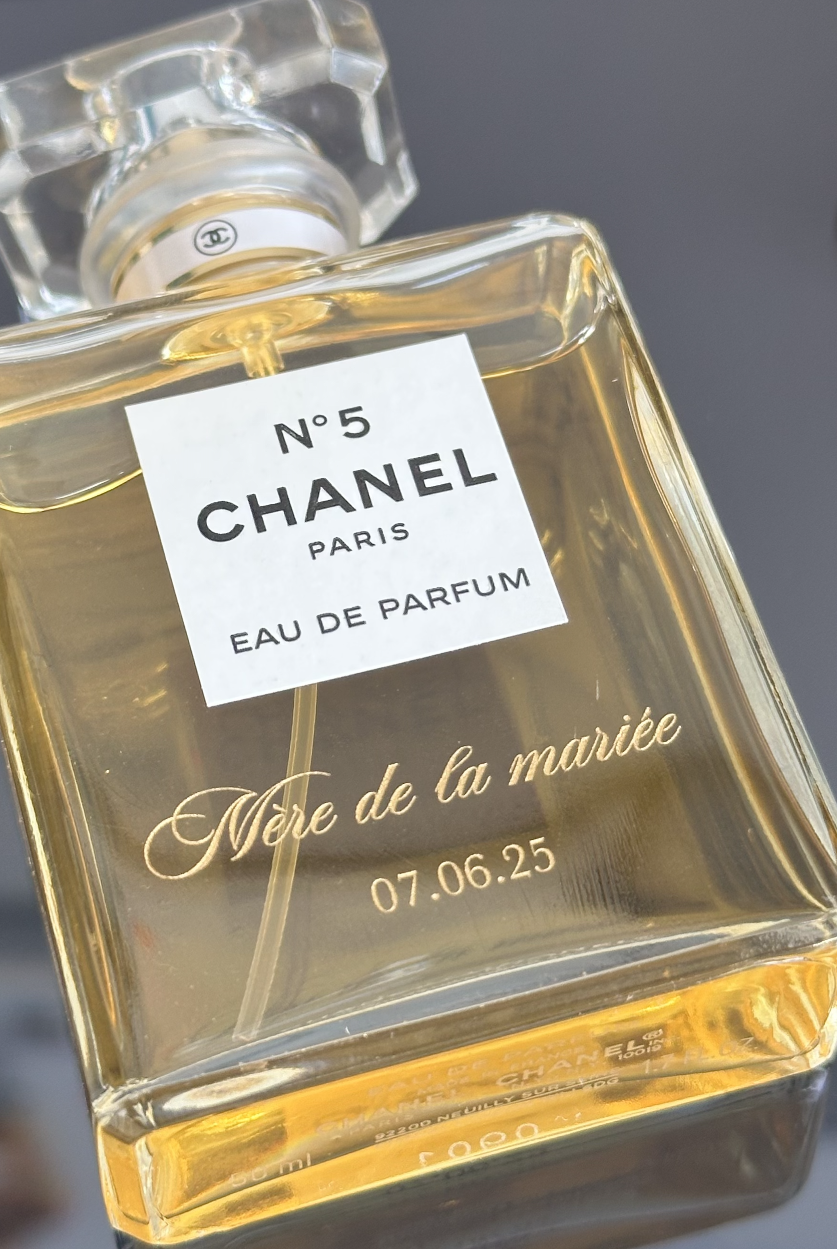 chanel no5 engraved